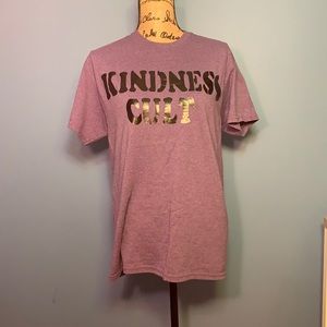 Purple Kindness Cult U neck tee-shirt
